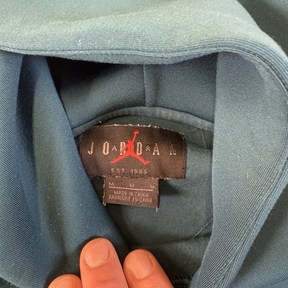 Air Jordan pullover hoodie size medium Tiel‎ Dark Green Heavy Weight. Lettering - Picture 8 of 16